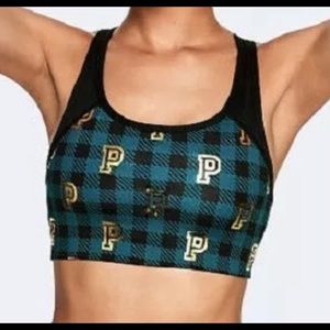 ✨PINK Victoria Secret’s Plaid Ultimate Sports Bra/Crop, SzXS